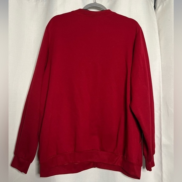 Vintage Blair Red and Yellow Birdhouse Cardigan Sweater XXL - Picture 2 of 9